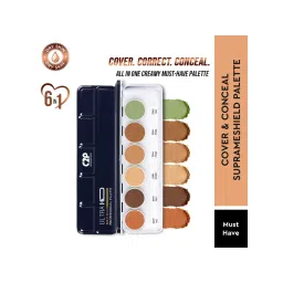 C2P Pro Foundation Ultra HD 6 in 1 Camouflage Concealer Corrector Supraemeshield Must Have Makeup Palette-picture-17