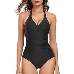c4d Women's Tummy Control One Piece Padded Swimsuits-picture-44
