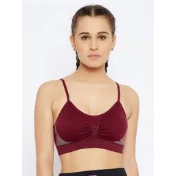 C9 AIRWEAR Maroon Solid Non-Wired Non Padded Everyday Bra PZ2135_Wine-picture-34