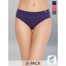 C9 AIRWEAR Women Pack Of 3 Assorted Seamless 4-Way Stretch Basic Briefs-picture-24
