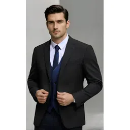 cadmon Men Solid Single Breasted Wedding Blazer-picture-46