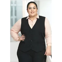 cadmon Solid Women Waistcoat-picture-28