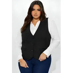cadmon Solid Women Waistcoat-picture-37