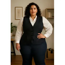 cadmon Solid Women Waistcoat-picture-39