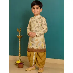 Cae Boys Ethnic Motifs Printed Kurta with Dhoti Pants-picture-52