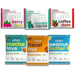 CAFOCO All In One Mixed Energy Bars with No Added Sugar, High Plant Protein, Fibre Nutrition, No Preservatives, Healthy Sugar-Free Protein Snack Bites for Quick & Easy Breakfast_Pack of 6x30g Each-picture-19