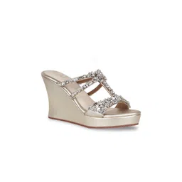 CAI Women Embellished Open Toe Wedge Heels-picture-27