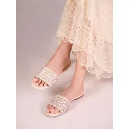 CAI Women Open Toe Flats with Laser Cuts-picture-23