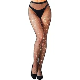 caitlin Women High Waist Stone Fishnet Stocking Mesh Pantyhose-picture-21