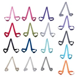 CALANDIS 2xCotton Yoga Mat Strap Pilates Mat Carrier Fitness Stretchy Loop Black | Mat Carriers & Bags | Yoga & Pilates image 2