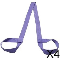 CALANDIS 4xCotton Yoga Mat Strap Pilates Mat Carrier Fitness Stretchy Loop Light Purple | Mat Carriers & Bags | Yoga & Pilates-picture-33