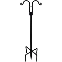 calandis CALANDIS® Bird Feeder Pole with 5 Prongs Base Double Shepherds Hooks for Hanging Plant 44 Inches | 1 Shepherds Hook-picture-13