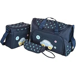 calandis CALANDIS™ 4Pcs Mummy Tote Baby Nappie Diaper Changing Bags Sets Dark Blue | Diaper Bags | Diapering-picture-14