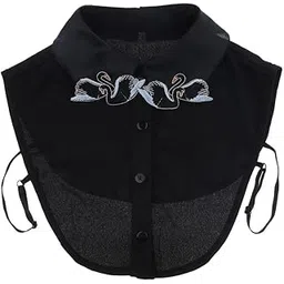 calandis CALANDIS™ Embroidered Detachable Dickey Collar Blouse Half Shirts False Collar Black | Other Womens Accessories | Womens Accessories-picture-20