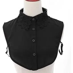 calandis CALANDIS™ Fake Collar Embroidery Floral Detachable Half Blouse False Collar Bib Black | Other Womens Accessories | Womens Accessories-picture-12