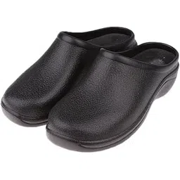 CALANDIS Pair of Men Women Slip Resistant Orthopedic Clogs Nurse Chef Strapless Shoes Black 39-picture-47