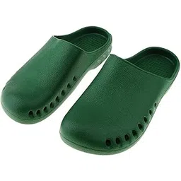 calandis ™ Unisex Non Slip Chef Doctor Clog Oil Water Resistant Work Lightweight Shoes 26cm Green | Men's Shoes-picture-52