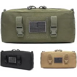 CALANDIS Waterproof Large Molle Waist Pack Bag Multi-Purpose Utility Pouch Khaki-picture-43