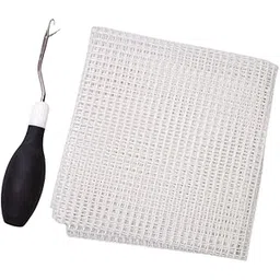 CALANDIS Latch Hook Tool Set Mesh Canvas Carpet Hook for Carpet Art Crafts Rug Making Black | Latch Hooking Kits | Latch Hooking | Rug Making-image-6