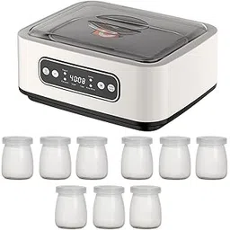 CALANDIS Yogurt Maker DIY Professional Low Noise Small Kitchen Appliances with 9 Cups | Coffee & Tea Makers | Small Kitchen Appliances-picture-23