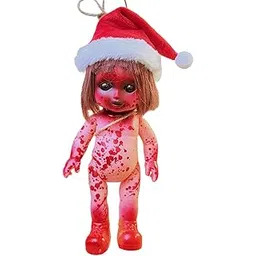 CALANDIS™ Haunted Doll Creepy Dolls for Christmas Decoration Masquerade Prom Girl-picture-22