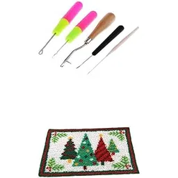 CALANDIS™ Latch Hook Kits Tree Carpet with 5Pcs Crochet Hooks for Beginners | Latch Hooking Kits | Latch Hooking | Rug Making | Needlecrafts & Yarn-image-20