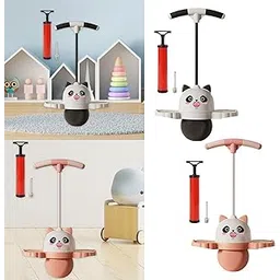 CALANDIS™ Panda Shape Pogo Ball with Handle Kids Pogo Stick Jump for Playground White | Exercise Balls | Fitness Equipment & Gear | Fitness Running & Yoga-picture-22