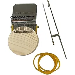 CALANDIS™ Small Weaving Loom DIY Wooden Weaving Repair Tool for Clothes Adults Scarves 10 Hooks | Weaving Looms | Weaving | Needlecrafts & Yarn-picture-10