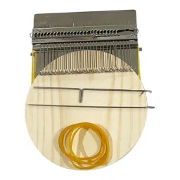 CALANDIS™ Small Weaving Loom DIY Wooden Weaving Repair Tool for Clothes Adults Scarves 28 Hooks | Weaving Looms | Weaving | Needlecrafts & Yarn image 2