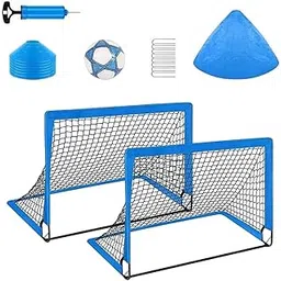 CALANDIS™ Soccer Goals Set with 6 Cones Mini Net and Ball for Games Fitness Playground | Goals & Nets | Soccer | Team Sports-image-15