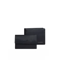 CALFNERO Men Black Leather Two Fold Wallet-picture-12