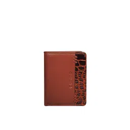 CALFNERO Men Brown & Black Animal Printed Leather Two Fold Wallet-picture-20