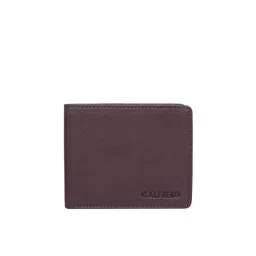 CALFNERO Men Brown Textured Leather Two Fold Wallet-picture-19