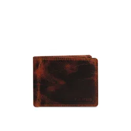 CALFNERO Men Maroon Solid Genuine Leather Two Fold Wallet-picture-12