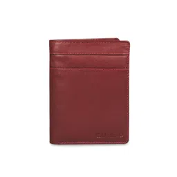 CALFNERO Men Maroon Solid Leather Two Fold Wallet-picture-11