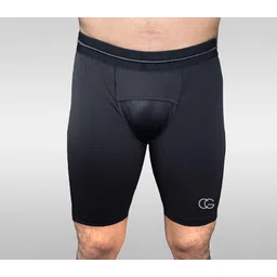 caligostle Solid Men Black Tights-picture-40