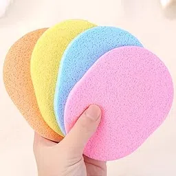 calitate24 4 Pieces Compressed Facial Sponge Sticks Round Face Pads for Makeup Removal, Cleaning and Washing for Women Girls-picture-14