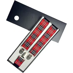 Men’s Adjustable Y-Back Suspenders with Strong Clips – Stylish Patterned Elastic Straps for Formal, Business, and Casual Wear-image-24