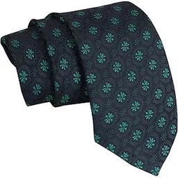 Mens Micro Self, Necktie Gift Set Formal Tie (Pack of 1) (Green)-image-47