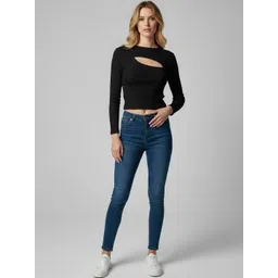 Calm Down Crepe Crop Top-picture-10