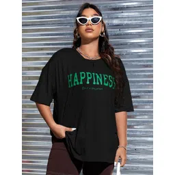 Calm Down Women Typography Printed T-shirt-picture-17