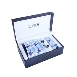 Calvadoss Men Accessory Gift Set of Tie & Cufflinks With Pocket square-picture-20