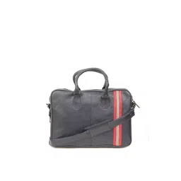 Calvadoss Men Textured Leather Laptop Bag-picture-10