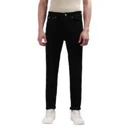 Calvin Klein Black Cotton Relaxed Tapered Fit Jeans-picture-40