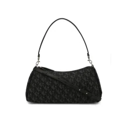 CALVIN KLEIN Black Logo Medium Baguette Bag-picture-23