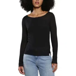 CALVIN KLEIN Black Patchwork Top-picture-14