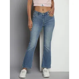CALVIN KLEIN Blue Cotton Mid-Rise Jeans-picture-25