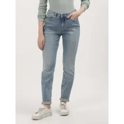 CALVIN KLEIN Blue Cotton Mid Rise Jeans-picture-20