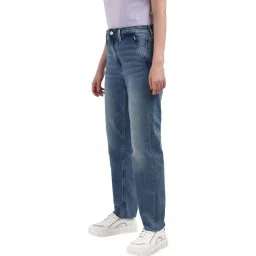 CALVIN KLEIN Blue Cotton Mid Rise Jeans image 4