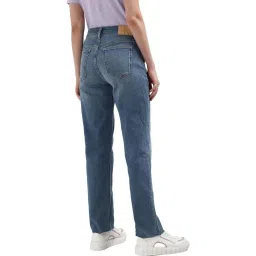 CALVIN KLEIN Blue Cotton Mid Rise Jeans image 2